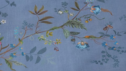 Dekbedovertrek Bustani, blue