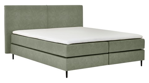 Boxspring Opal vlak met gestoffeerd matras, hunter