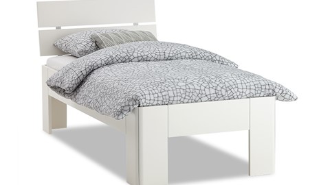 Bed Fresh 500 met hoofdbord, wit