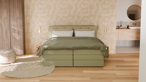 Opbergboxspring Jade - Bold touch, green