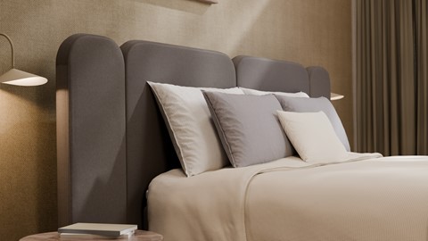 Elektrische boxspring Ridge, dark grey