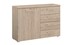 Commode Elba 4 laden en 1 deur, naturel