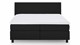 Boxspring Autentik Tunn vlak met gestoffeerd matras, black