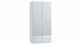 Draaideurkast Compact met spiegel, wit