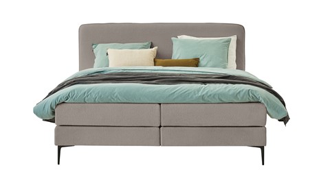 Boxspring Quartz vlak met gestoffeerd matras, rpes 83