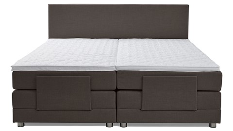 Boxspring Move verstelbaar met gestoffeerd matras, antraciet