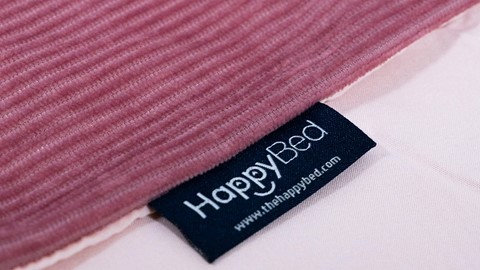HappyBed Corduroy - kussensloop (set van 2 stuks), dusty rose