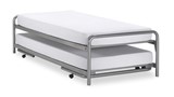 Bed & onderschuifBed Doppia, zilver