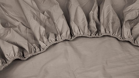 Hoeslaken Jersey Kyoto, taupe