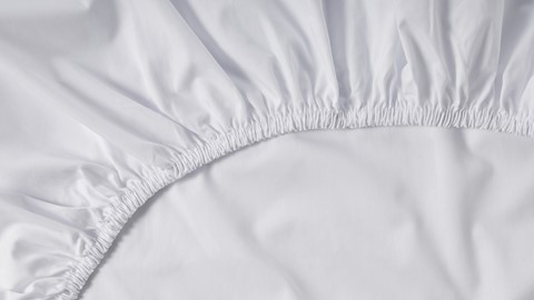 Hoeslaken Premium Percale, wit