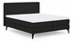 Boxspring Attraktiv Lykka vlak met gestoffeerd matras, black