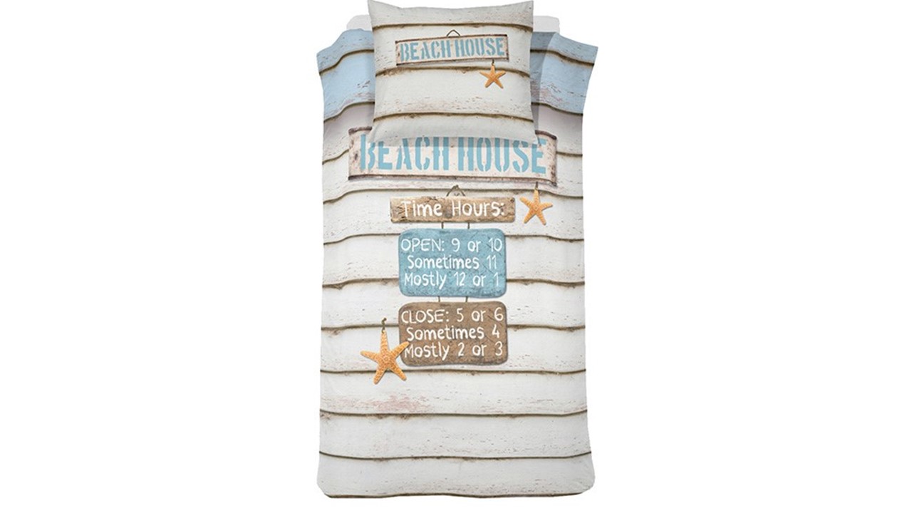 Medisch Bezwaar canvas dekbedovertrek Beach house | Beter Bed