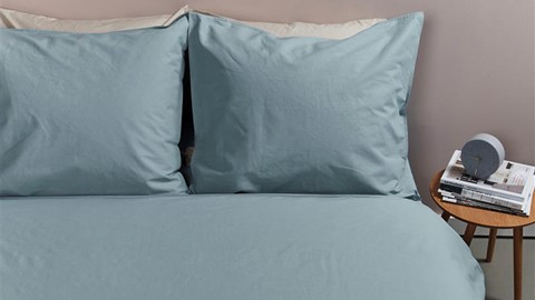 Dekbedovertrek Cotton Uni, blue