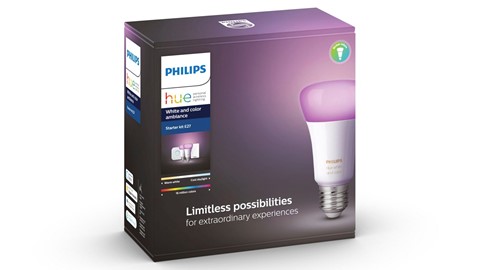 Verlichting Philips Hue White and Color Ambiance Starterkit E27 (2 lampen, 2 dimmers + bridge)