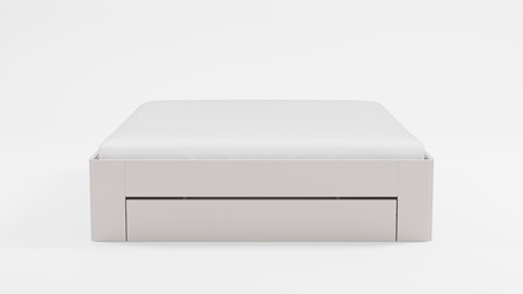 Bed Fresh 500 met 3 opbergladen, wit