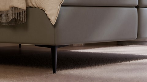 Boxspring Mesa - Warm wool, dark grey