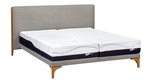 Bed Element Mind vlak met Cool Motion 6 matrassen, natural