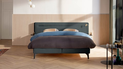 Boxspring Element Hallbar vlak met Balance matras, anthracite