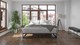 Emma Metal bed met Emma O2 medium matras, zwart