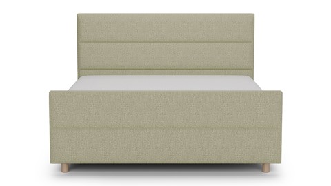 Boxspring Mica soft touch verstelbaar met gestoffeerd matras, pistachio