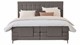 Boxspring Jade verstelbaar met gestoffeerd matras, liver
