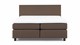 Boxspring Autentik Kurbat vlak met gestoffeerd matras, cappuccino