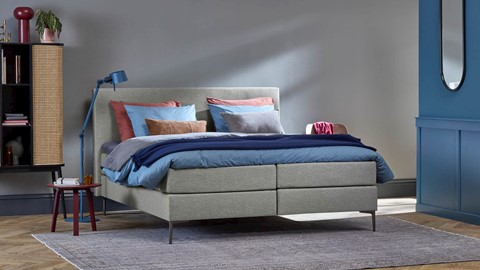 Grijze boxspring kopen? Shop online Bed