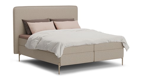 Boxspring Quartz - Linen touch, beige