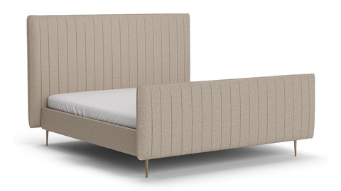 Bed Ruby linen touch, beige