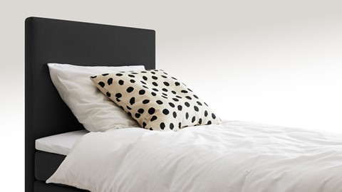 Box Ambra vlak met gestoffeerd matras, dark grey