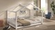 Kajuitbed Dallas als huis, wit