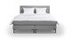 Box Oxford met gestoffeerd matras, lichtgrijs
