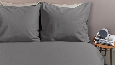 Dekbedovertrek Cotton Uni, grey