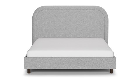 Bed Amber linen touch, light grey