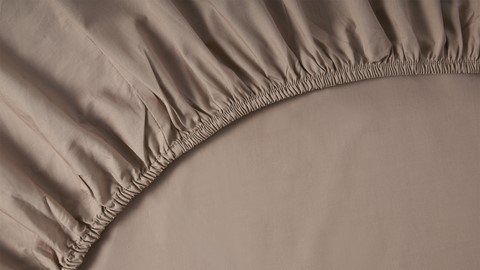 Hoeslaken Biologisch perkal matras, taupe