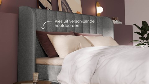 Boxspring Ivory - Pure touch, zinc