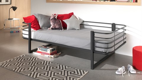 Bed Oscar, zwart