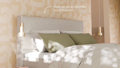 Boxspring Mica - Bold touch, pale