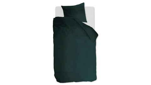 Dekbedovertrek Cotton Uni, dark green