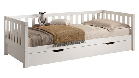 Kajuitbed Dallas met slaaplade, wit