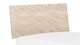 Bed Sky eiken met hoofdbord hout en poot metaal