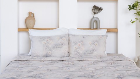 HappyBed Flower - dekbed zonder overtrek, beige