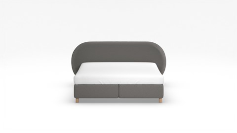 Boxspring Flow met Kårlsson Excellence matras, light grey