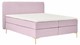 Boxspring Ruby vlak met gestoffeerd matras, pale