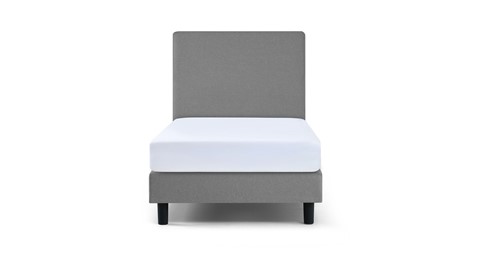 Box Ambra vlak met Easy Pocket matras, lichtgrijs