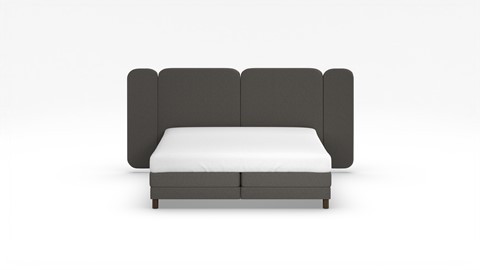 Elektrische boxspring Ridge met Kårlsson Excellence matras, dark grey