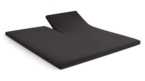 Hoeslaken Biologisch Jersey splittopper, antraciet