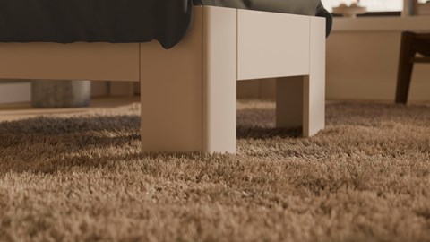 Bed Fresh met hoofdbord, wit