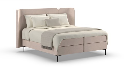 Boxspring Mesa - Warm wool, beige