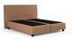 Boxspring Autentik vlak zonder matras, caramel